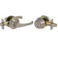 Callan Callan KN3001 Newport Series Grade 3 Keyed Entry Lever & Single Cylinder Deadbolt Set; Satin Nickel KN3001